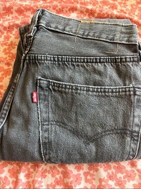 Levi's Women's Charcoal High-Rise Jeans with Red Tab